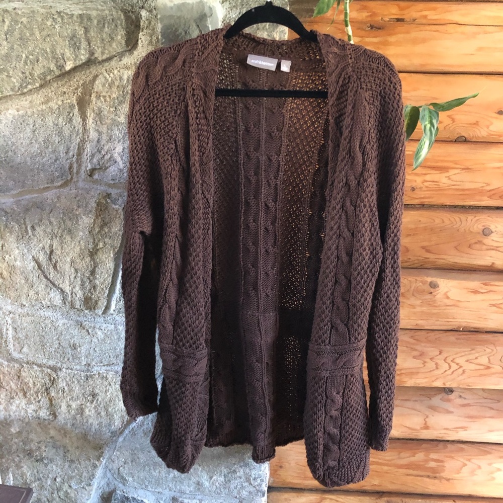 Croft & Barrow heavy weight long cardigan